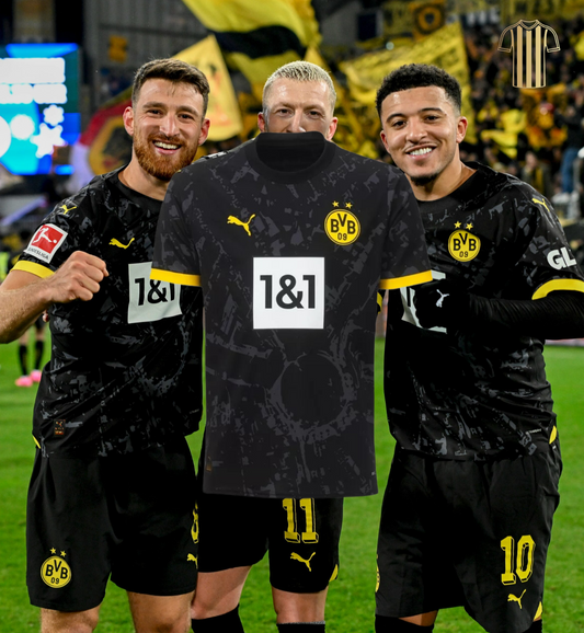 Men's Borussia Dortmund Away Soccer Jersey Shirt 2023/24 - Fan Version
