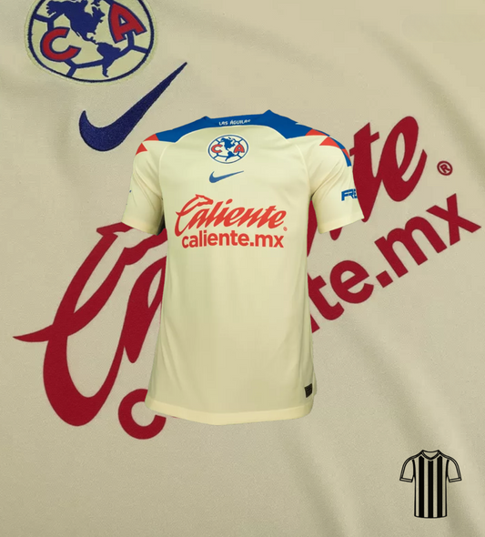 Men's Club America Aguilas Home Soccer Jersey Shirt 2023/24 - Fan Version